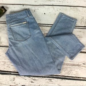 NWOT WHBM Distressed Girlfriend Jeans 6